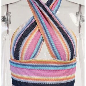 Criss Cross multi colored top